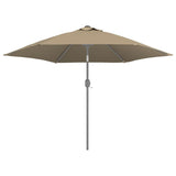 Replacement Fabric for Outdoor Parasol Taupe 300 cm - Top-Down View