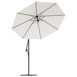 Replacement Fabric for Cantilever Umbrella Sand White 300 cm - Rear View