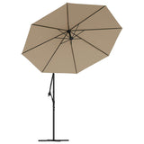 Replacement Fabric for Cantilever Umbrella Taupe 300 cm - Rear View