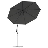 Replacement Fabric for Cantilever Umbrella Anthracite 350 cm - Top-Down View