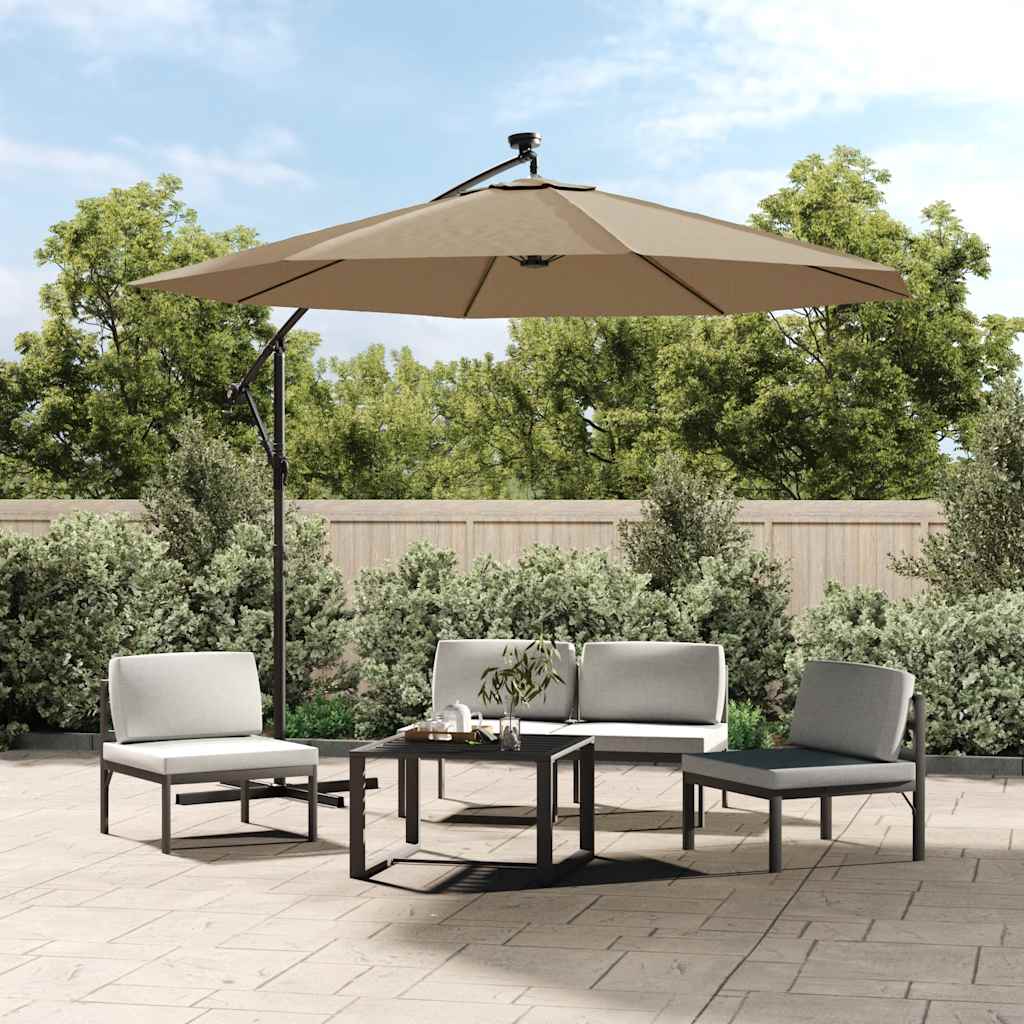 Replacement Fabric for Cantilever Umbrella Taupe 350 cm