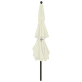 3-Tier Garden Parasol with Aluminium Pole Sand 3.5 m - Top-Down View