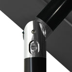 3-Tier Garden Parasol with Aluminium Pole Anthracite 3.5 m