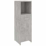 3 Piece Bathroom Furniture Set Concrete Grey Engineered Wood