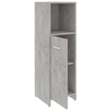 3 Piece Bathroom Furniture Set Concrete Grey Engineered Wood - Extra Image