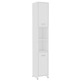 3 Piece Bathroom Furniture Set White Engineered Wood