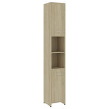 3 Piece Bathroom Furniture Set Sonoma Oak Engineered Wood