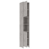 3 Piece Bathroom Furniture Set Concrete Grey Engineered Wood - Extra Image
