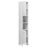 3 Piece Bathroom Furniture Set High Gloss White Engineered Wood - Extra Image