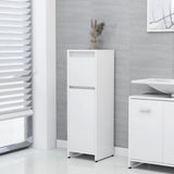 3 Piece Bathroom Furniture Set White Engineered Wood - Extra Image