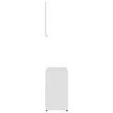 3 Piece Bathroom Furniture Set White Engineered Wood - Extra Image