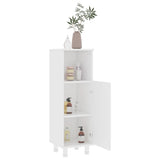 3 Piece Bathroom Furniture Set White Engineered Wood - Low Angle