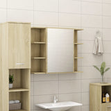 3 Piece Bathroom Furniture Set Sonoma Oak Engineered Wood