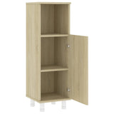 3 Piece Bathroom Furniture Set Sonoma Oak Engineered Wood - Extra Image