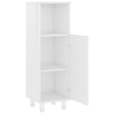 3 Piece Bathroom Furniture Set High Gloss White Engineered Wood - Extra Image