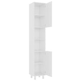 3 Piece Bathroom Furniture Set White Engineered Wood - Extra Image