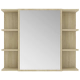 3 Piece Bathroom Furniture Set Sonoma Oak Engineered Wood