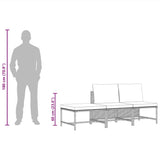 3 Piece Garden Sofa Set with Cushions Black Poly Rattan - Extra Image