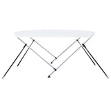 2 Bow Bimini Top White 150x120x110 cm - Top-Down View