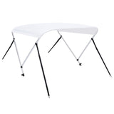 2 Bow Bimini Top White 150x120x110 cm - 45-Degree Angle