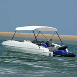 2 Bow Bimini Top White 150x120x110 cm - Side View