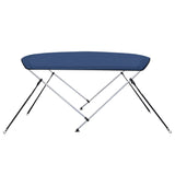 2 Bow Bimini Top Navy Blue 150x120x110 cm - Top-Down View