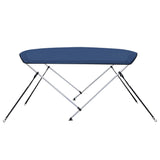 2 Bow Bimini Top Navy Blue 180x130x110 cm - Top-Down View
