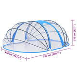 Pool Dome Oval 530x410x210 cm - Close-Up Angle