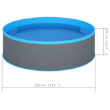 Splasher Pool 350x90 cm Grey - 45-Degree Angle