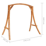 Swing Frame Solid Bent Wood with Teak Finish - 45-Degree Angle