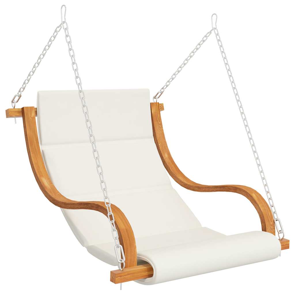 Swing Chair without Swing Frame with Cushion Bent Wood