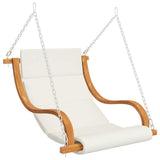 Swing Chair without Swing Frame with Cushion Bent Wood - Front View