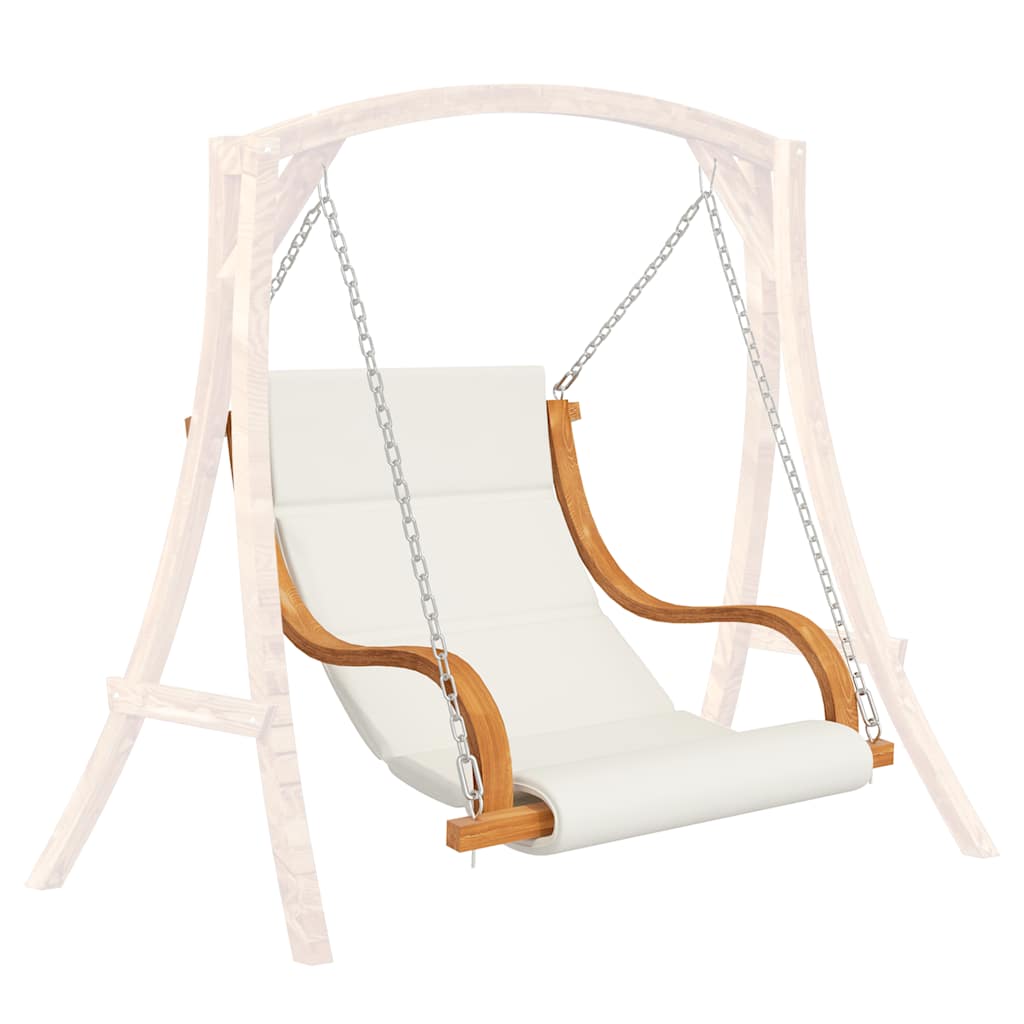 Swing Chair without Swing Frame with Cushion Bent Wood