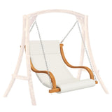 Swing Chair without Swing Frame with Cushion Bent Wood