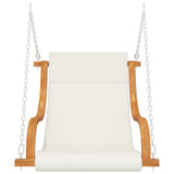Swing Chair without Swing Frame with Cushion Bent Wood - Top-Down View