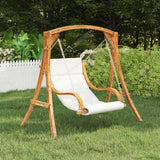 Swing Chair without Swing Frame with Cushion Bent Wood