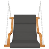 Swing Chair without Swing Frame with Cushion Solid Bent Wood
