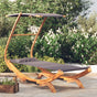 Outdoor Lounge Bed with Canopy 100x190x134 cm Anthracite