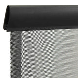 Insect Door Screen with Mesh Curtain Black 100x220 cm Polyester - Top-Down View