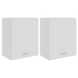 Hanging Cabinet Lyons 2 pcs White 50x31x60 cm Engineered Wood