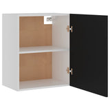 Hanging Cabinet Lyons 2 pcs Black 50x31x60 cm Engineered Wood - Rear View