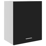Hanging Cabinet Lyons 2 pcs Black 50x31x60 cm Engineered Wood - Close-Up Angle