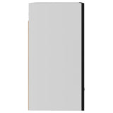 Hanging Cabinet Lyons 2 pcs Black 50x31x60 cm Engineered Wood