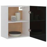 Hanging Cabinet Lyons 2 pcs High Gloss Black 50x31x60 cm Engineered Wood