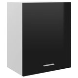Hanging Cabinet Lyons 2 pcs High Gloss Black 50x31x60 cm Engineered Wood