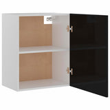 Hanging Cabinet Lyons 2 pcs High Gloss Black 50x31x60 cm Engineered Wood