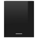 Hanging Cabinet Lyons 2 pcs High Gloss Black 50x31x60 cm Engineered Wood