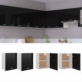 Hanging Cabinet Lyons 2 pcs High Gloss Black 50x31x60 cm Engineered Wood