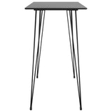 5 Piece Bar Set Black - Top-Down View