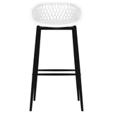 5 Piece Bar Set Black and White - Low Angle